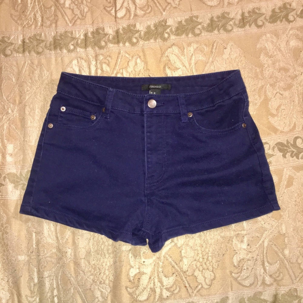 Navy Blue Midrise shorts